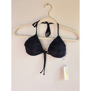 New L*Space Black String Bikini Top Size XS